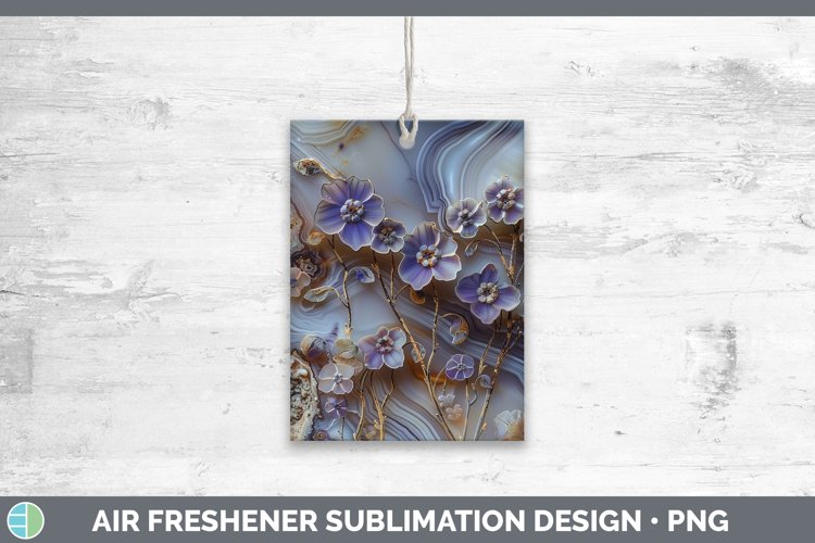 Gorgeous3D Agate Flowers Air Freshener design.