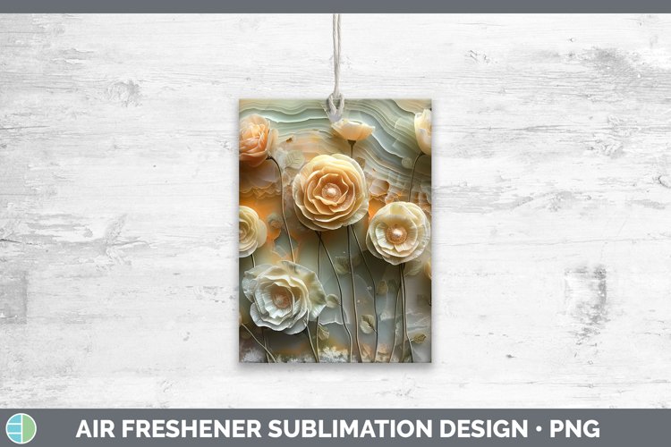Gorgeous3D Agate Flowers Air Freshener design.