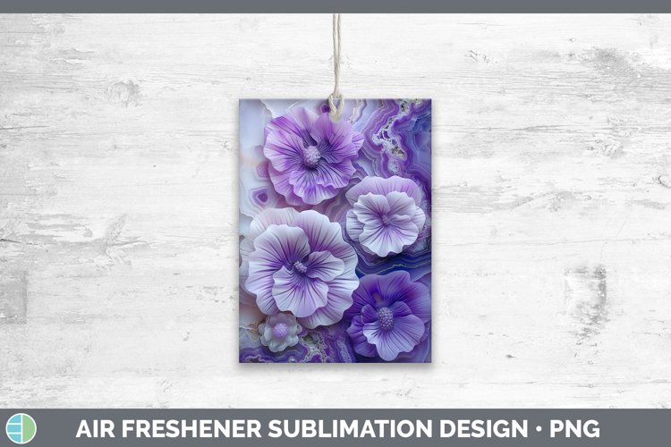 Gorgeous3D Agate Flowers Air Freshener design.