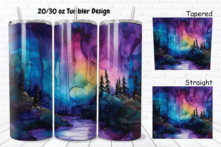 Alcohol Ink Tumbler Wrap Image 19