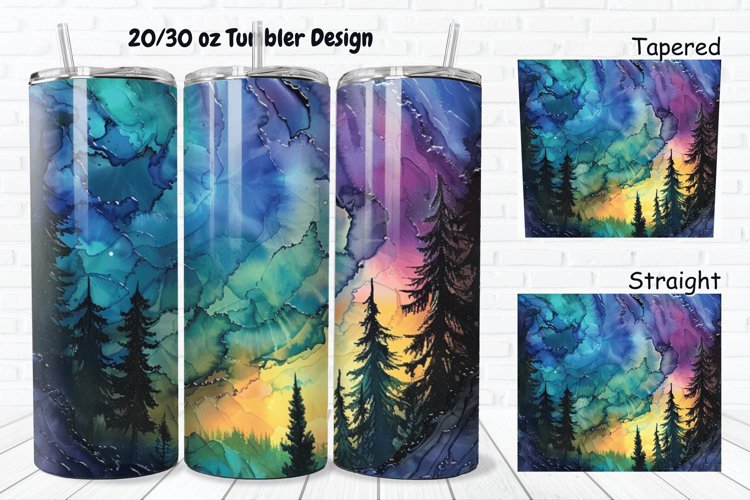 Alcohol Ink Tumbler Wrap Image 8