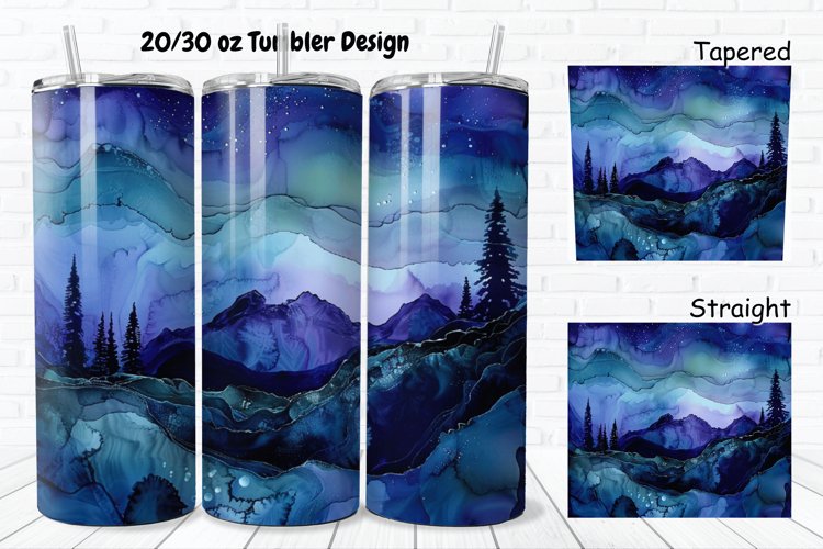 Alcohol Ink Tumbler Wrap Image 12