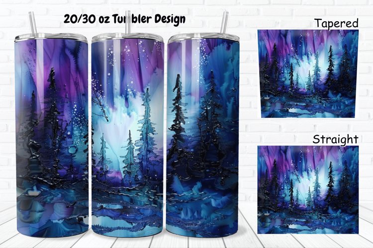 Alcohol Ink Tumbler Wrap Image 9