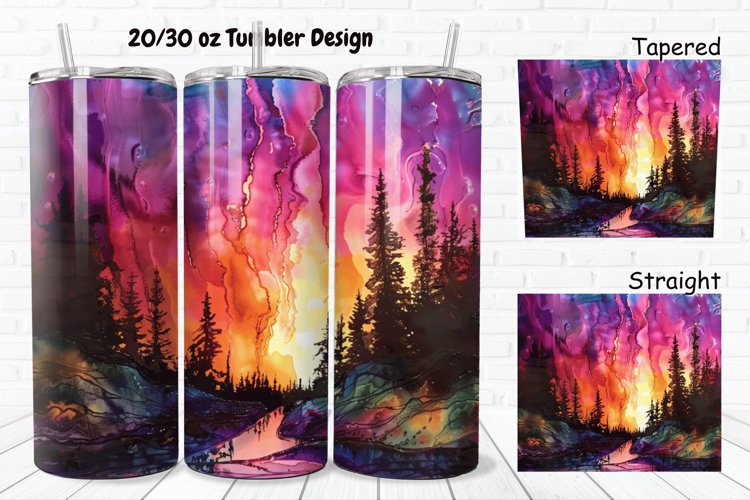 Alcohol Ink Tumbler Wrap Image 9