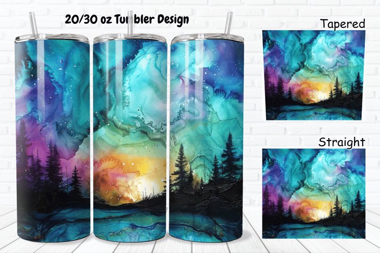 Alcohol Ink Tumbler Wrap Image 5