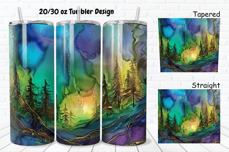 Alcohol Ink Tumbler Wrap Image 22