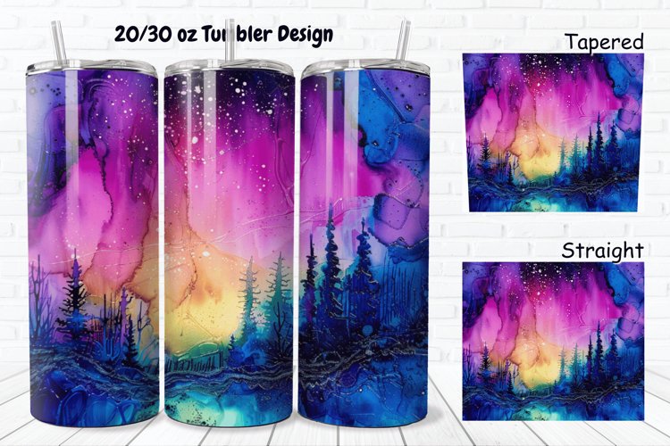 Alcohol Ink Tumbler Wrap