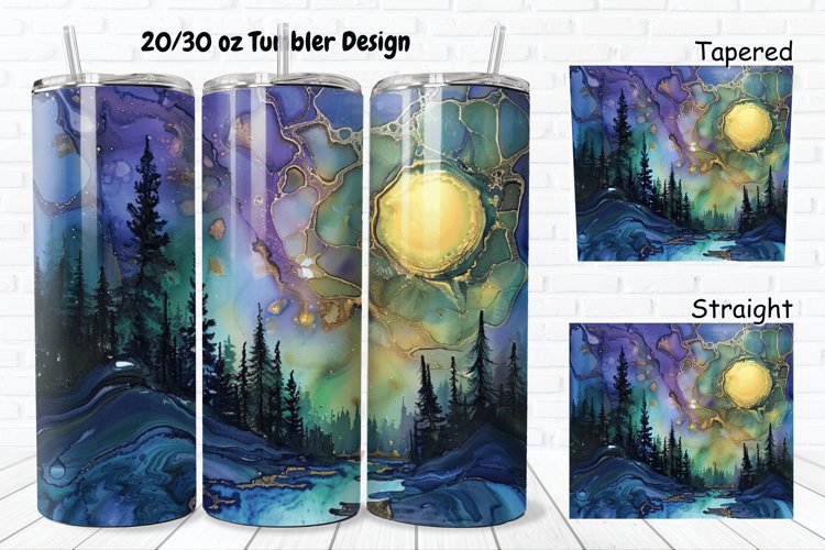 Alcohol Ink Tumbler Wrap Image 11