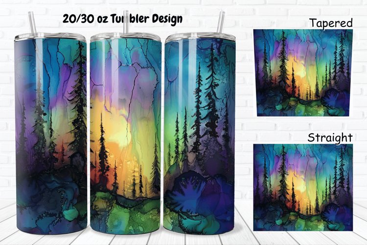 Alcohol Ink Tumbler Wrap Image 7