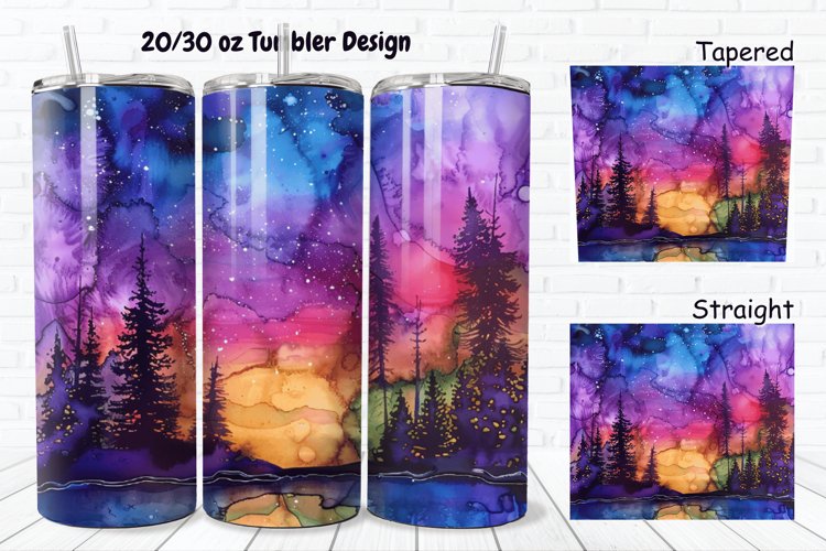 Alcohol Ink Tumbler Wrap Image 2