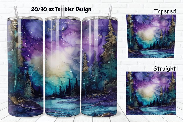 Alcohol Ink Tumbler Wrap Image 11