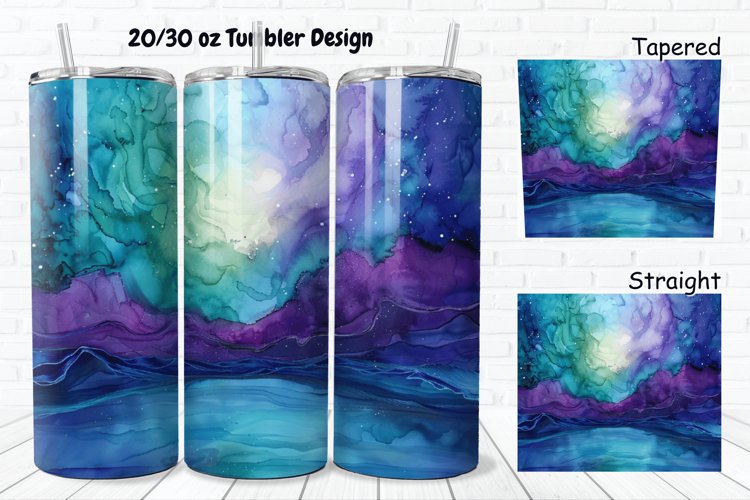 Alcohol Ink Tumbler Wrap Image 4