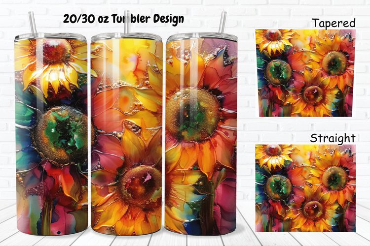 Alcohol Ink Tumbler Wrap Image 19