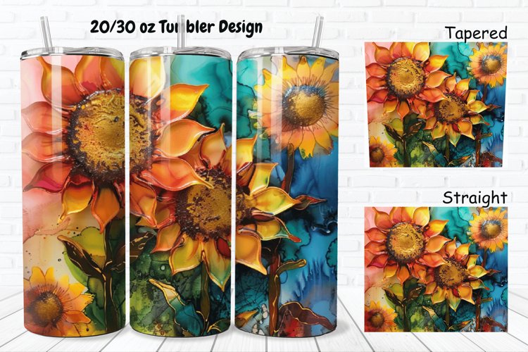 Alcohol Ink Tumbler Wrap Image 20