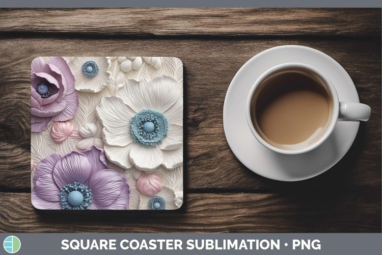 Gorgeous3D Square Coaster design.