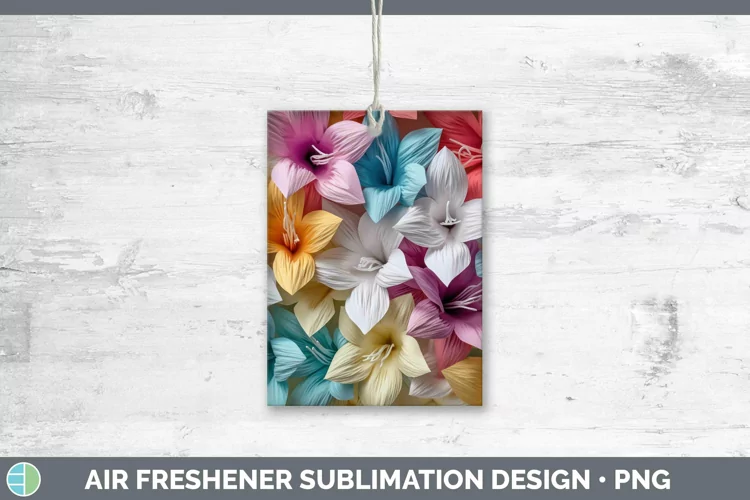 3D Azalea Air Freshener | Sublimation Car Freshener Designs