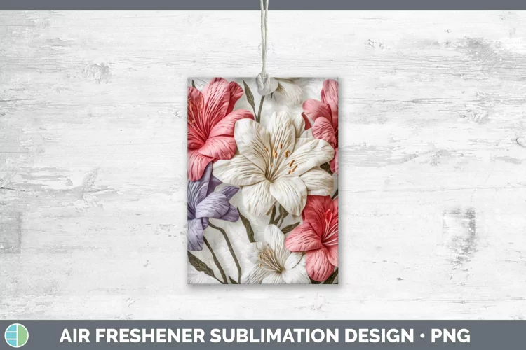 3D Azalea Air Freshener | Sublimation Car Freshener Designs