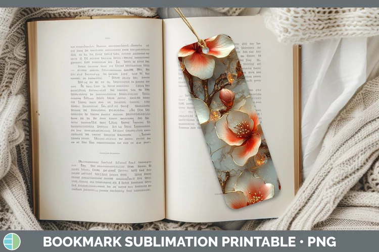3D Azalea Bookmark Sublimation Printable Designs