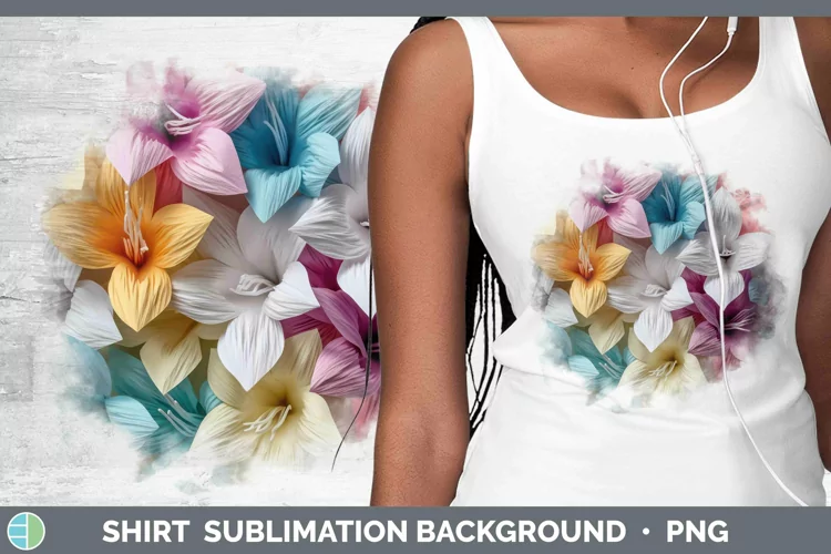 3D Azalea Shirt | Sublimation Sublimation Background Designs