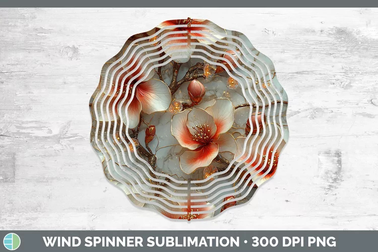 3D Azalea Wind Spinner Sublimation Spinner Designs