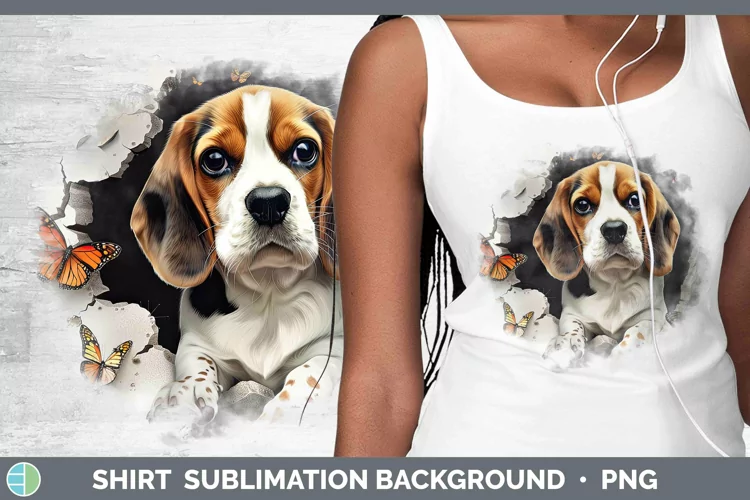 3D Beagle Shirt | Sublimation Sublimation Background Designs