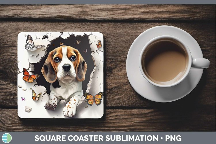 Gorgeous3D Square Coaster design.