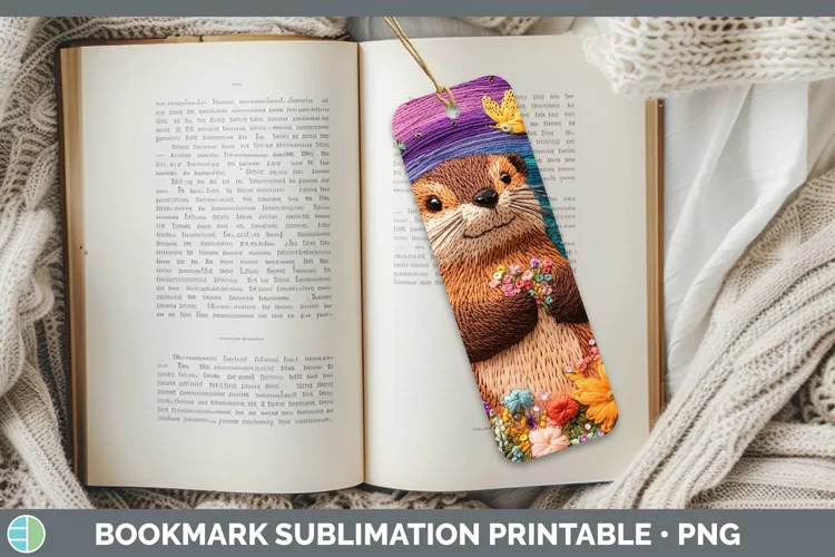 3D Beaver Bookmark Sublimation Printable Designs
