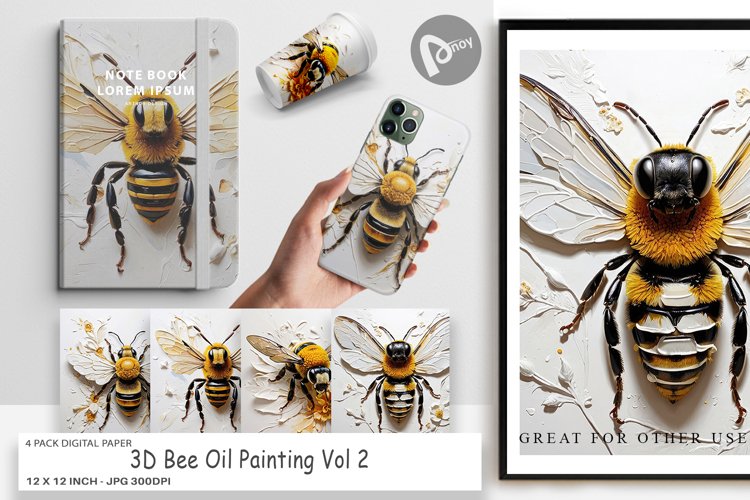 Bee Scrapbook Paper Image 15