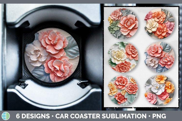 Car Coaster Sublimation Designs Image 4