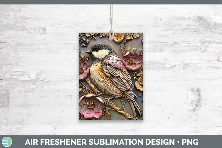 3D Birds Chickadee Air Freshener Sublimation Car Freshener D