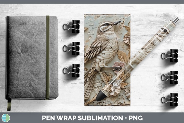 Gorgeous3D Birds Pen Wrap design.