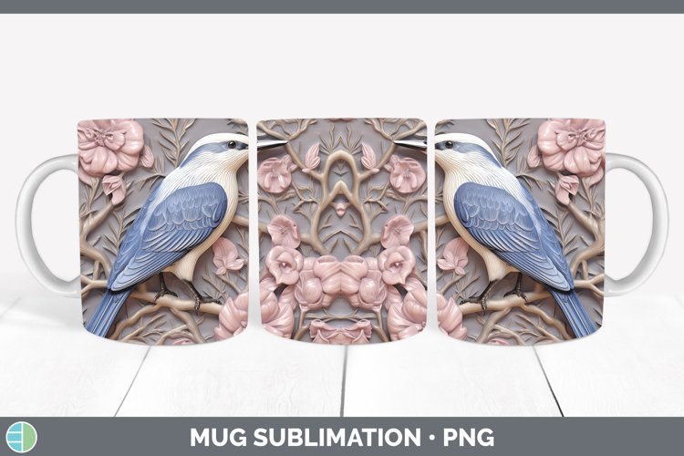 Gorgeous3D Birds Mug Wrap design.