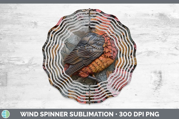 Gorgeous3D Birds Wind Spinner design.