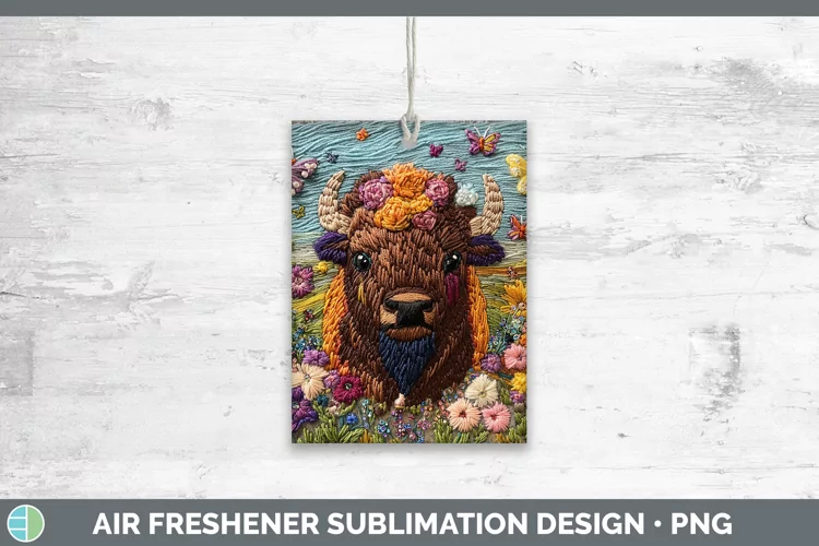 3D Bison Air Freshener Sublimation Car Freshener Designs
