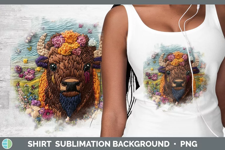 3D Bison Shirt Sublimation Sublimation Background Designs