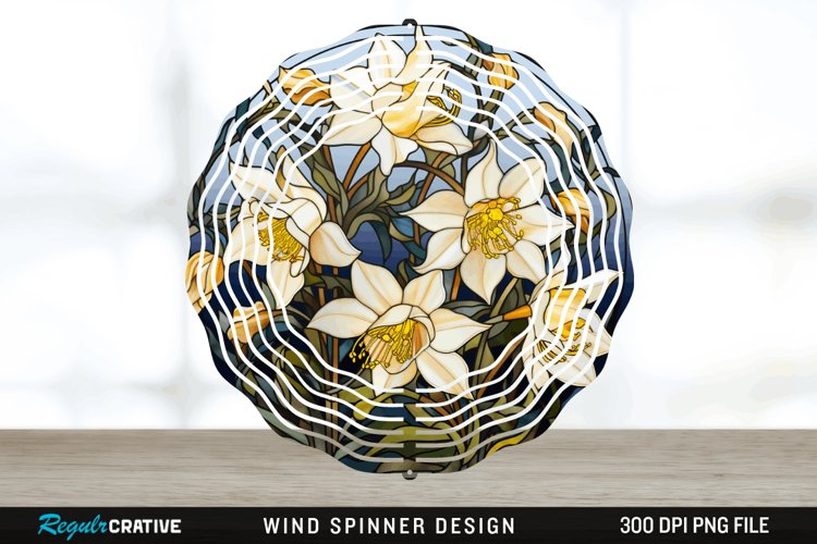 3D Black and Gold Columbine Flowers Wind Spinner PNG Design