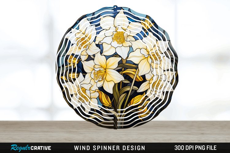 3D Black and Gold Columbine Flowers Wind Spinner PNG Design