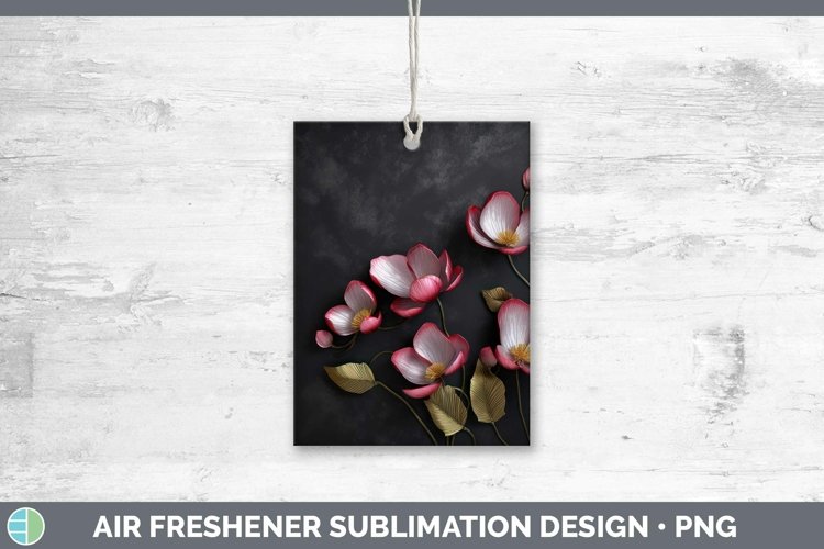 Gorgeous3D Black and Gold Air Freshener design.