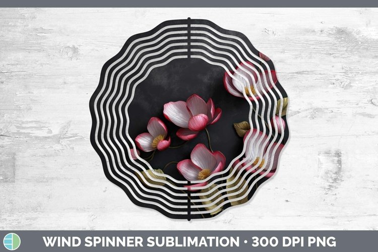 Gorgeous3D Black and Gold Wind Spinner design.