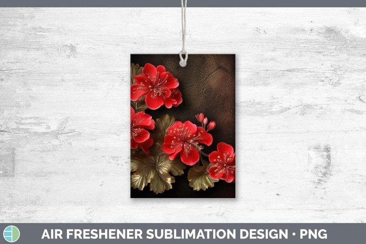 Gorgeous3D Black and Gold Air Freshener design.