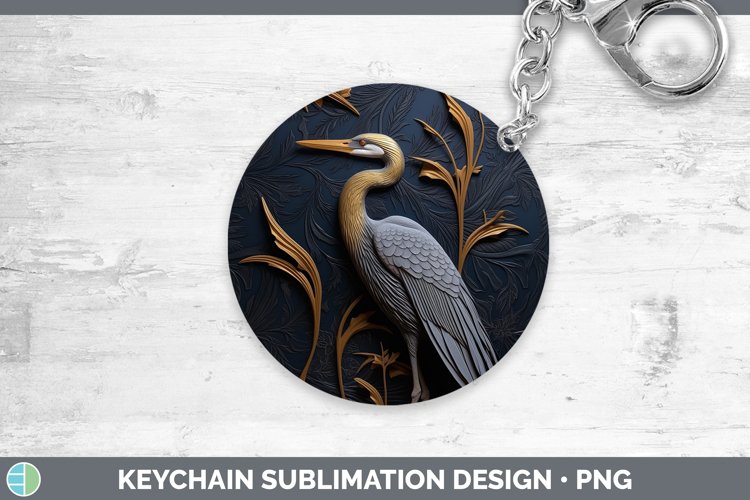 Gorgeous3D Black and Gold Keychain design.