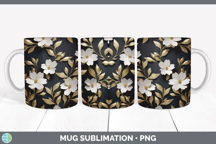 Gorgeous3D Jasmines Mug Wrap design.