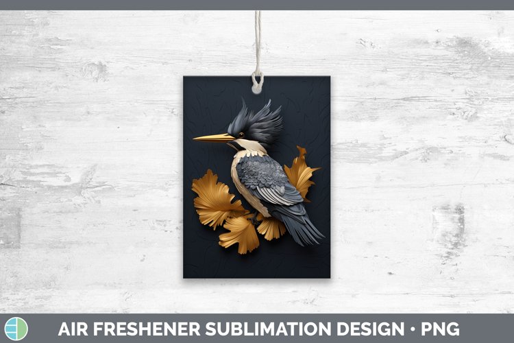 Gorgeous3D Black and Gold Air Freshener design.