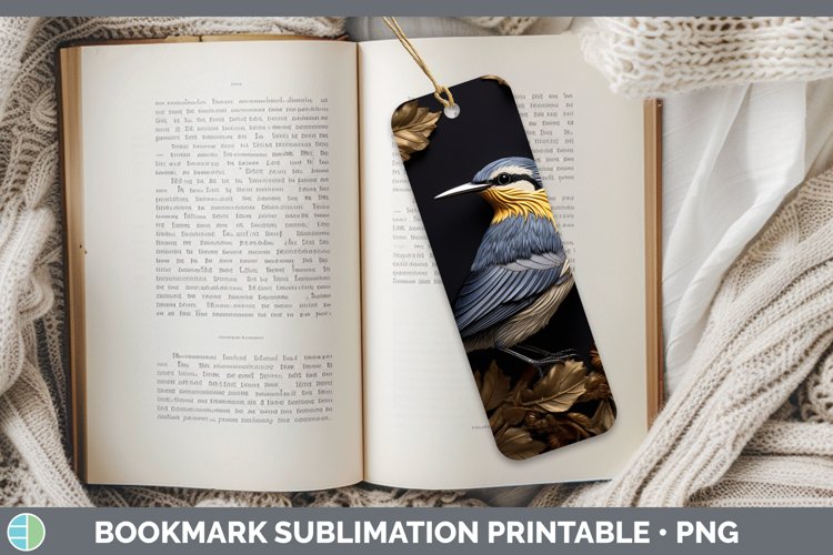 Gorgeous3D Black and Gold Bookmark design.