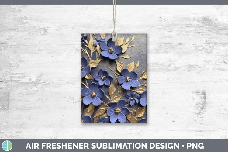 Gorgeous3D Black and Gold Air Freshener design.