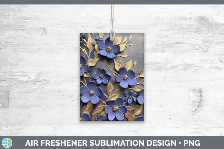 Gorgeous3D Black and Gold Air Freshener design.