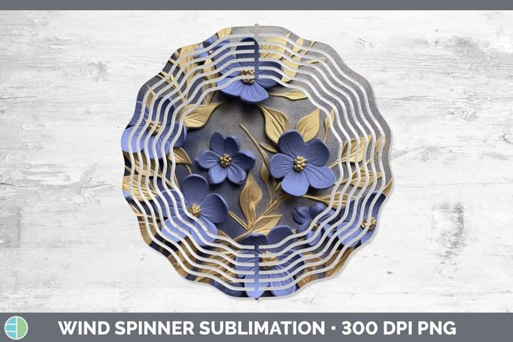 Gorgeous3D Black and Gold Wind Spinner design.