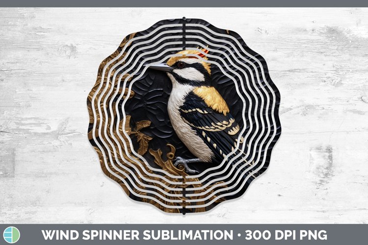 Gorgeous3D Black and Gold Wind Spinner design.