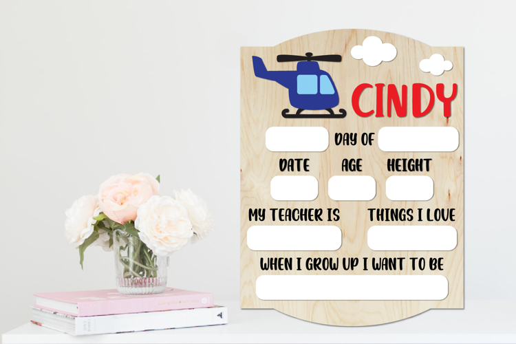 First Day School Board, Dry Erase School Board