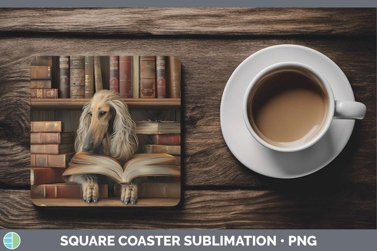 Gorgeous3D Books Square Coaster design.